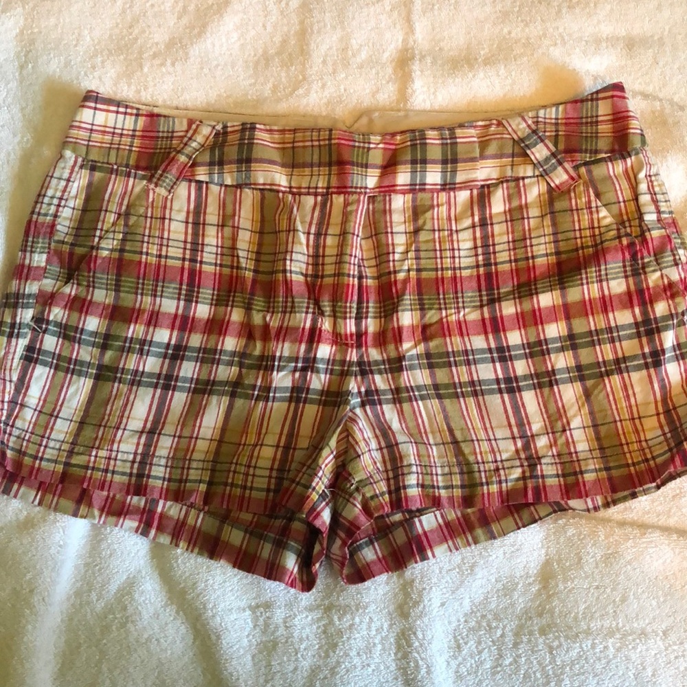 Plaid J.Crew shorts